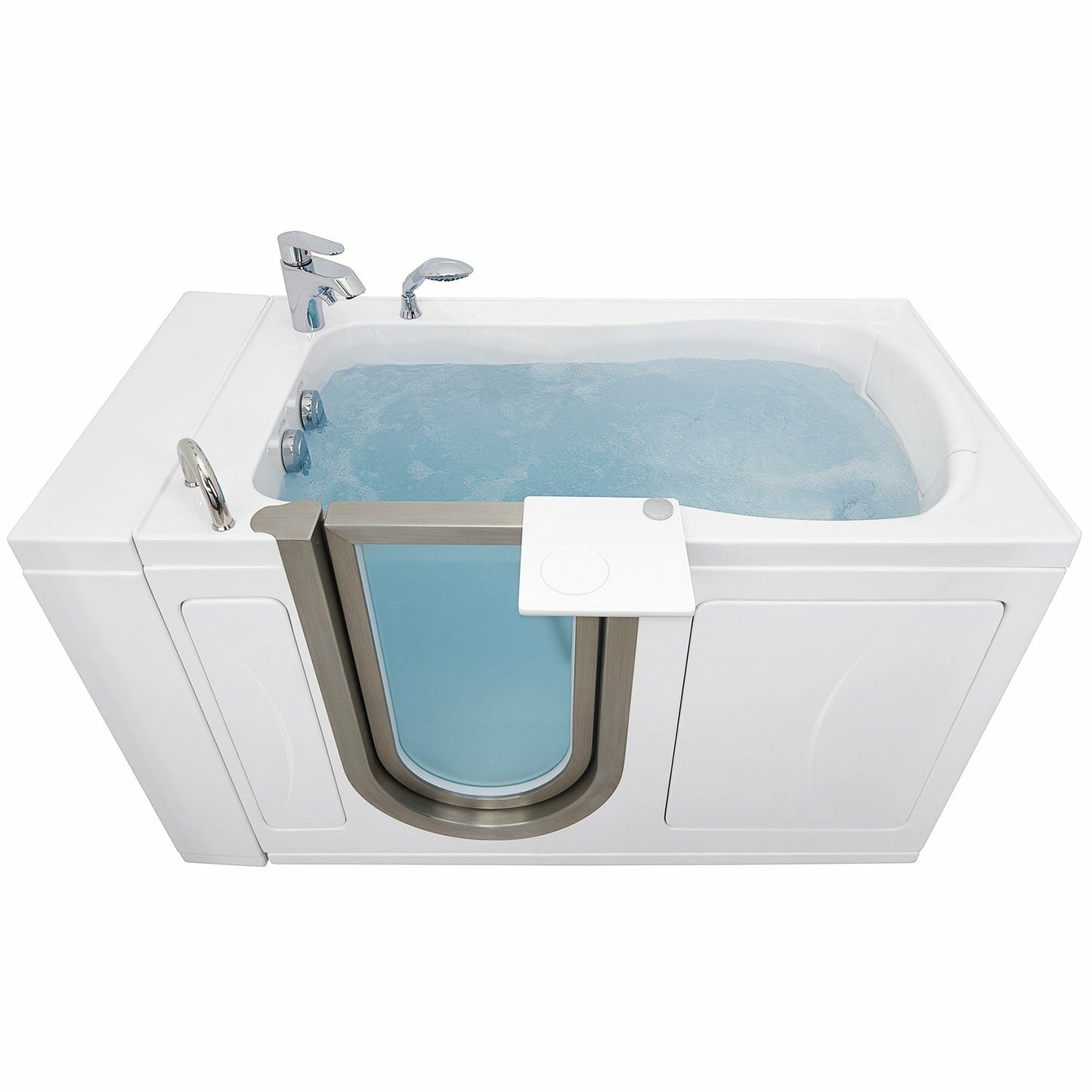 Ella's Bubbles Royal 32"W x 52"L Acrylic Soaking Walk-In-Bathtub with Inward Swing Door, Fast Fill Faucet, 2" Dual Drain 311