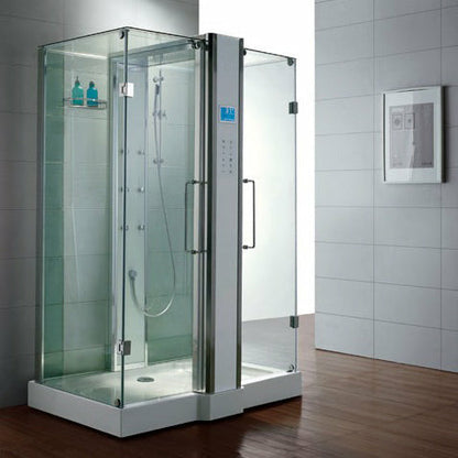 Athena 59" x 36" x 89" Rectangular Steam Shower with Tempered Glass Walls WS123