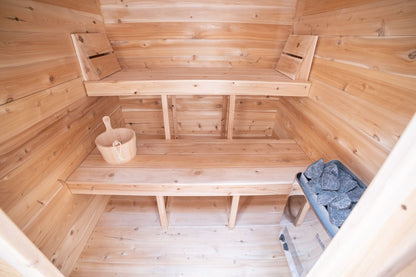 Dundalk Leisurecraft 6'x6' (182cm) CT Granby Cabin Sauna Eastern White Cedar - 2 to 3 Person CTC66W