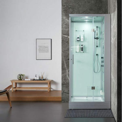 Maya Bath Platinum Arezzo 37" x 37" x 88" Steam Shower - White  20