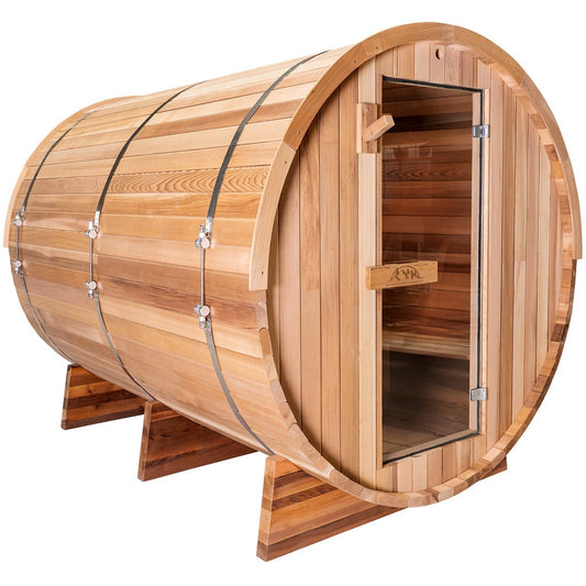 Backcountry Recreation 6 ft Classic Red Cedar Barrel Sauna - 4 Person BAR-CE-6