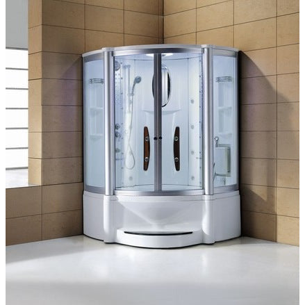 Mesa 55" x 55" x 87" Steam Shower Jetted Tub Combination WS-600