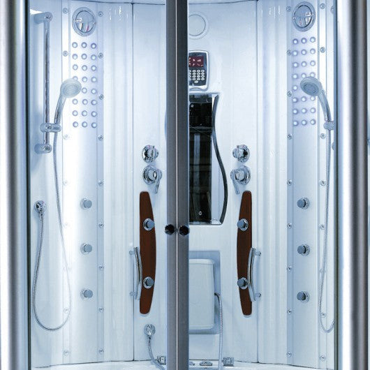 Mesa 63" x 63" x 85" Steam Shower Jetted Tub Combination WS-608A