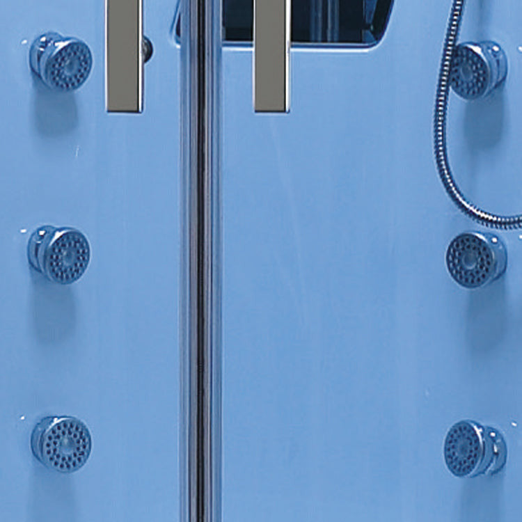 Mesa 55" x 55" x 87" Steam Shower Jetted Tub Combination WS-600