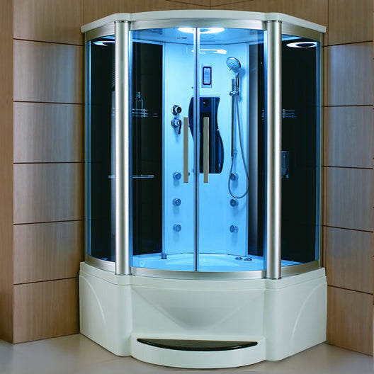 Mesa 48" x 48" x 85" Steam Shower Jetted Tub Combination WS-608