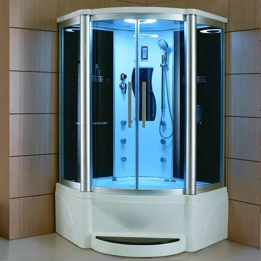 Mesa 55" x 55" x 87" Steam Shower Jetted Tub Combination WS-600