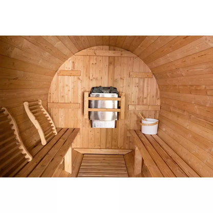 BackCountry Recreation 8 ft classic thermowood barrel sauna - 6 person BAR-TW-8