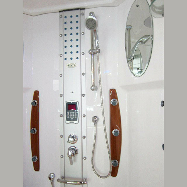 Mesa 54" x 35" x 85" Walk In Steam Shower with Clear Glass WS-803A