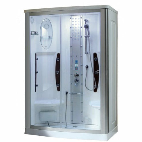 Mesa 54" x 35" x 85" Walk In Steam Shower with Clear Glass WS-803A