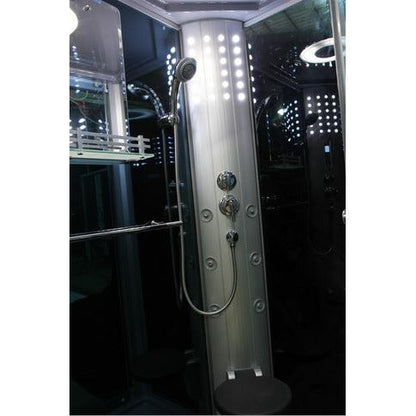 Mesa 45" x 32" x 85" Walk In Steam Shower with Blue Glass WS-802L