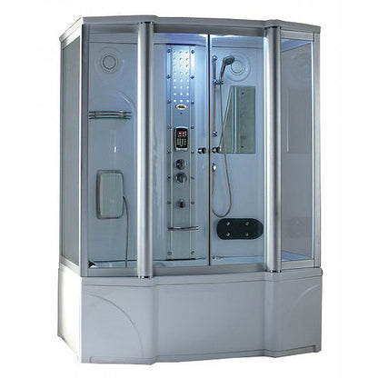 Mesa 67" x 35" x 86" Steam Shower Jetted Tub Combination with Tempered Clear Glass WS-807A