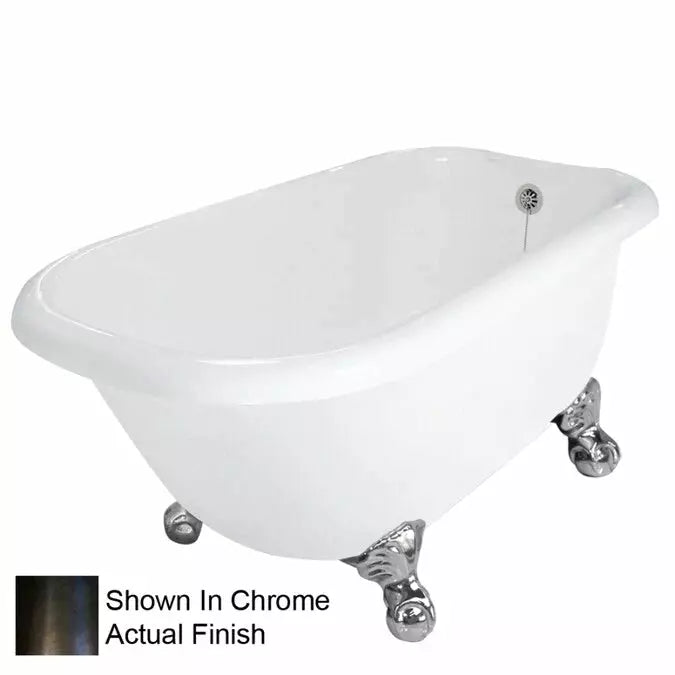 American Bath Factory 60" X 30" Clawfoot Classic Bathtub BA-C