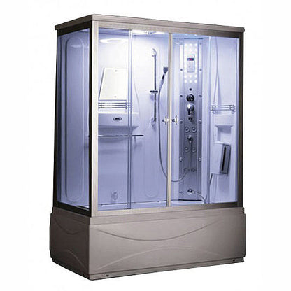 Mesa 60" x 33" x 85" Steam Shower Jetted Tub Combination WS-905