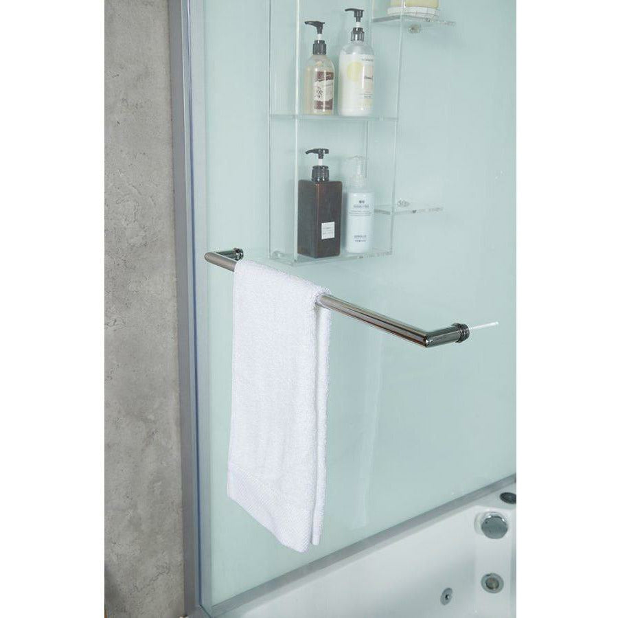 Maya Bath Catania Platinum 71" × 38" × 88" Steam Shower -  Black 1