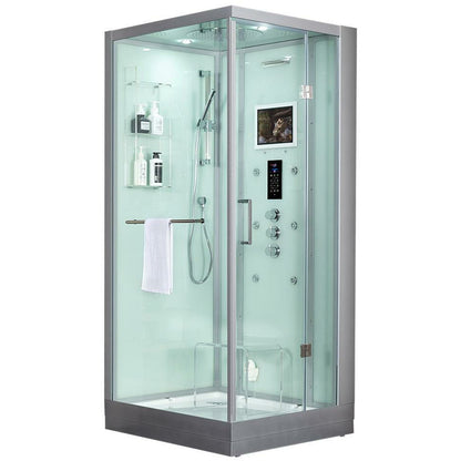 Maya Bath Platinum Arezzo 37" x 37" x 88" Steam Shower - White  20