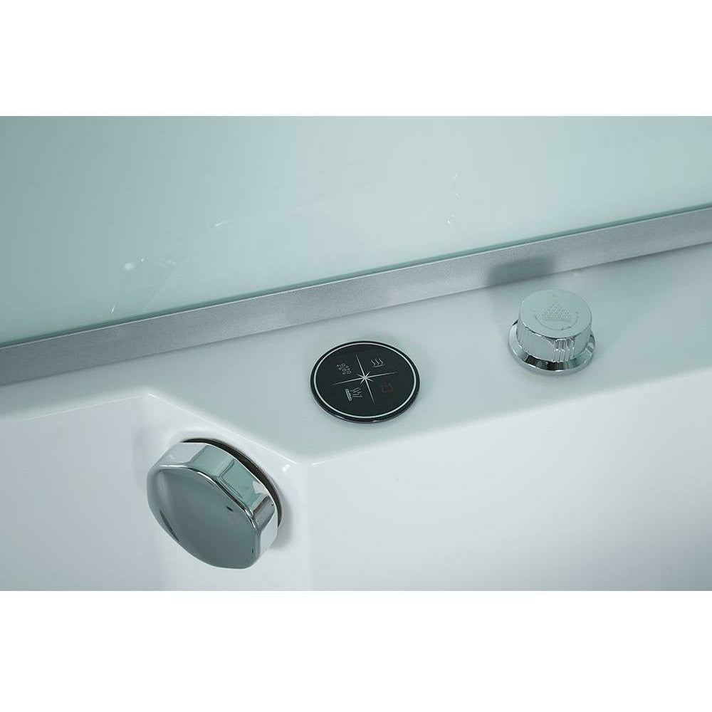 Maya Bath 71" x 38" x 88" Platinum Catania Steam Shower - Grey 1