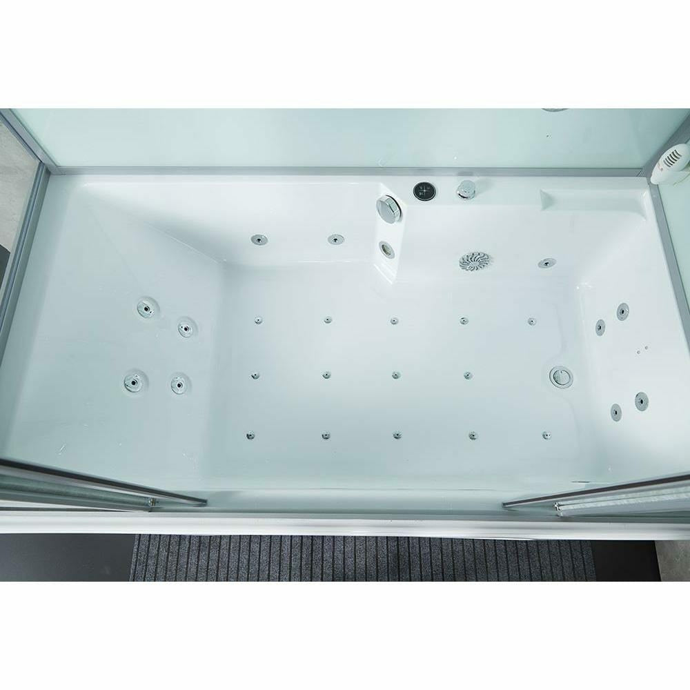 Maya Bath 71" x 38" x 88" Platinum Catania Steam Shower - Grey 1