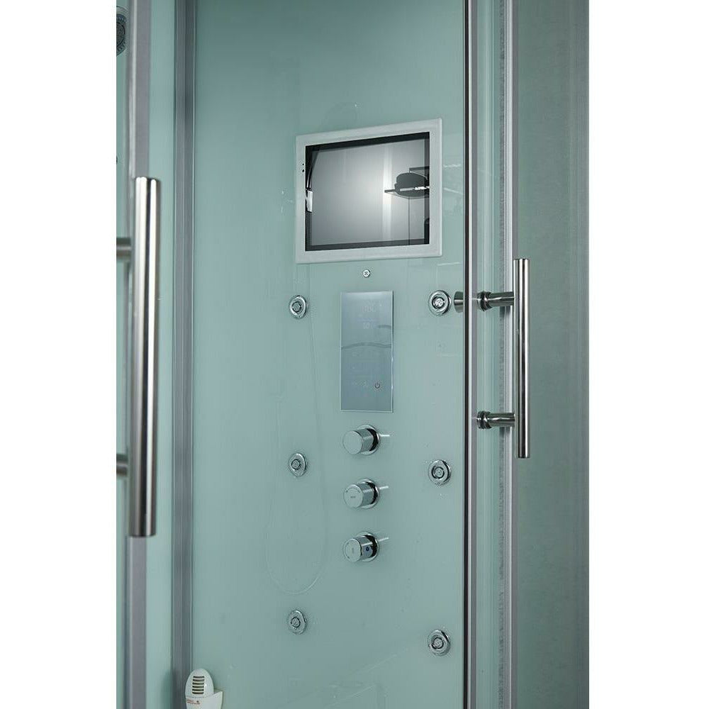 Maya Bath 71" x 38" x 88" Platinum Catania Steam Shower - Grey 1