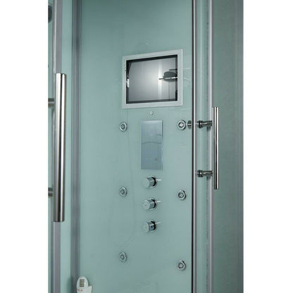 Maya Bath 71" x 38" x 88" Platinum Catania Steam Shower - Grey 1