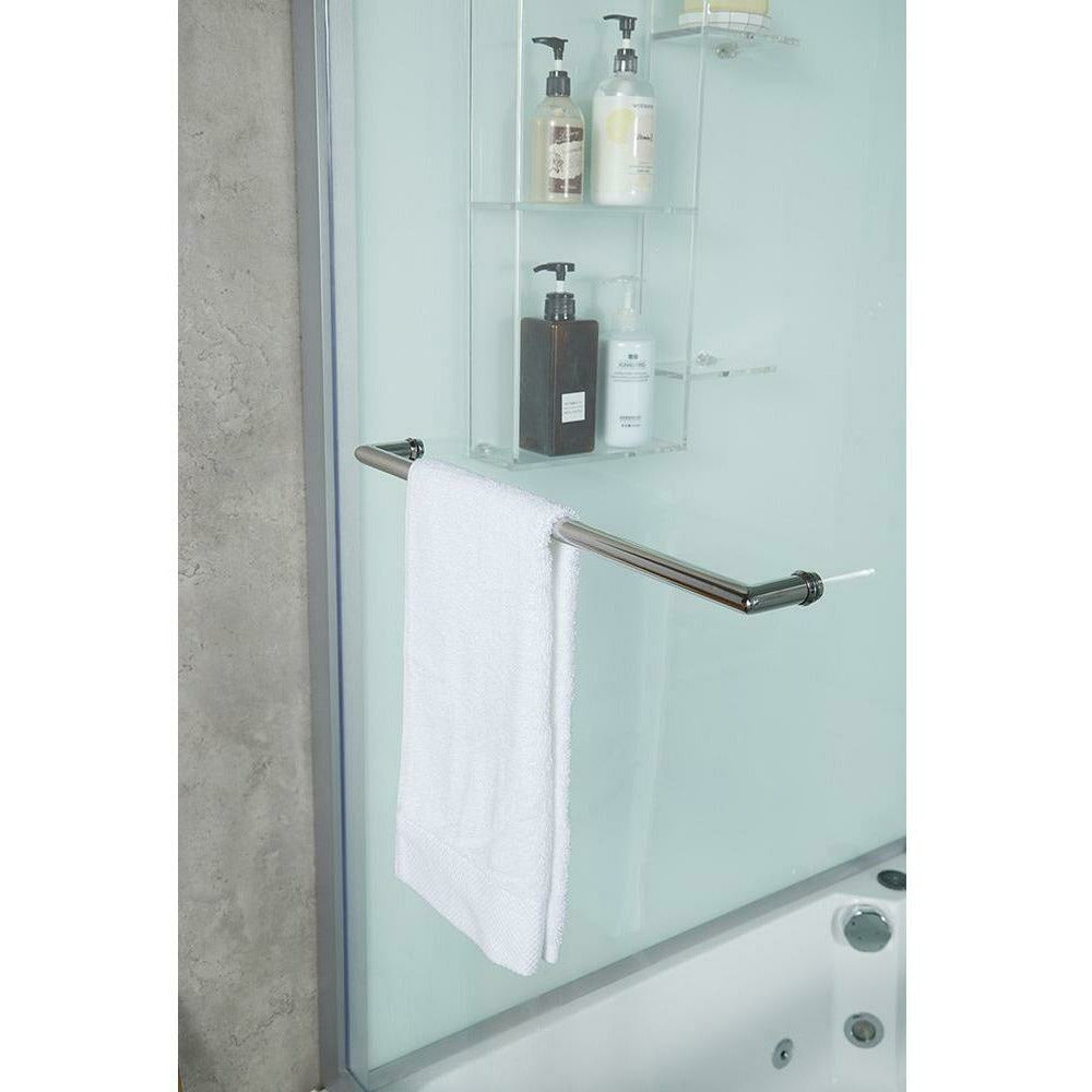 Maya Bath 71" x 38" x 88" Platinum Catania Steam Shower - Grey 1