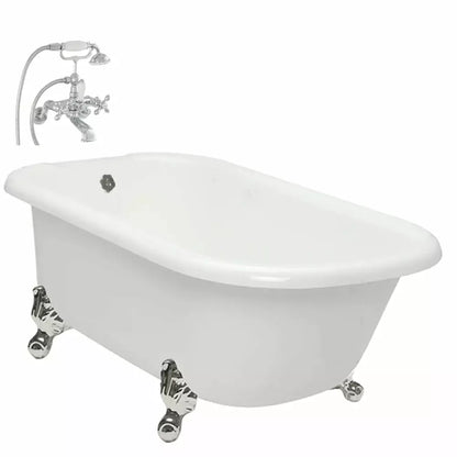 American Bath Factory 54" X 30" Clawfoot Classic Bathtub BA-C