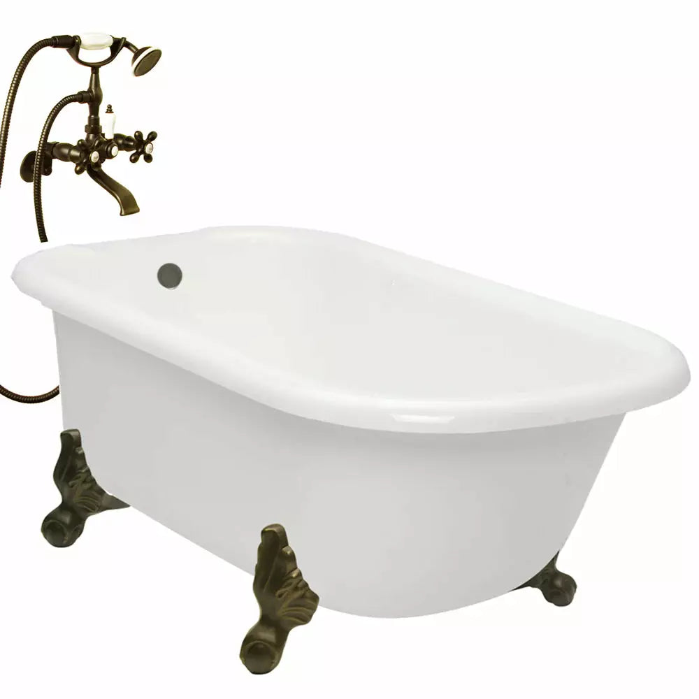 American Bath Factory 60" X 30" Clawfoot Classic Bathtub BA-C