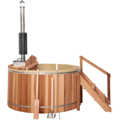 Backcountry Recreation Classic Internal Wood Fired Hot tub 6'w x 4'h (5 Person Deep) HT-INT-6X4