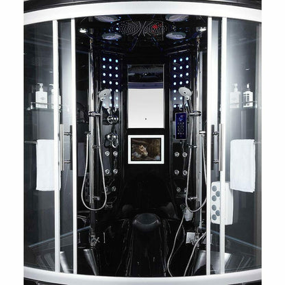 Maya Bath Platinum Superior Steam Shower - Black 102