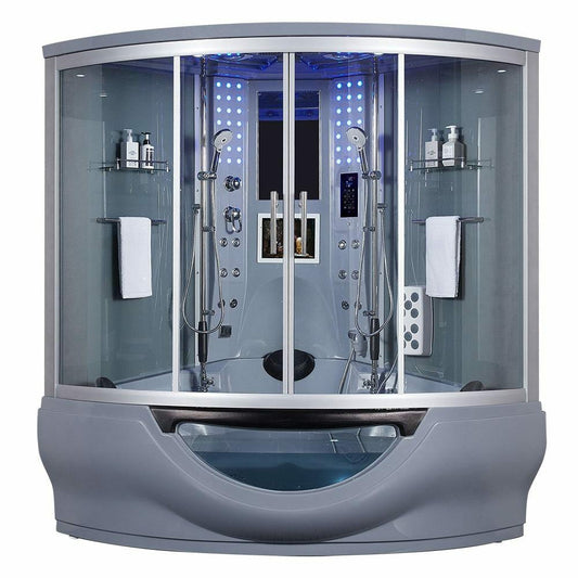 Maya Bath The Superior 64" x 64" x 88" Steam Shower - Grey 103