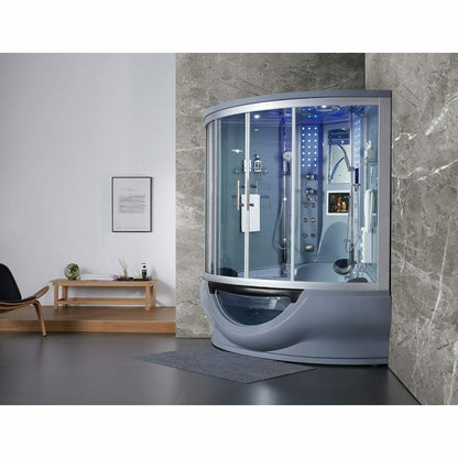 Maya Bath The Superior 64" x 64" x 88" Steam Shower - Grey 103