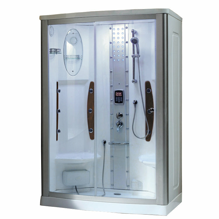 Mesa 54" x 35" x 85" Walk In Steam Shower with Clear Glass WS-803A