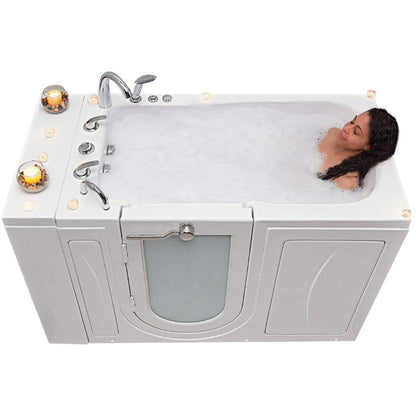 Ella's Bubbles Capri 30"W x 52"L Acrylic Hydro Massage Walk-In Bathtub with Outward Swing Door, Fast Fill Faucet, 2" Dual Drain  OA3052H