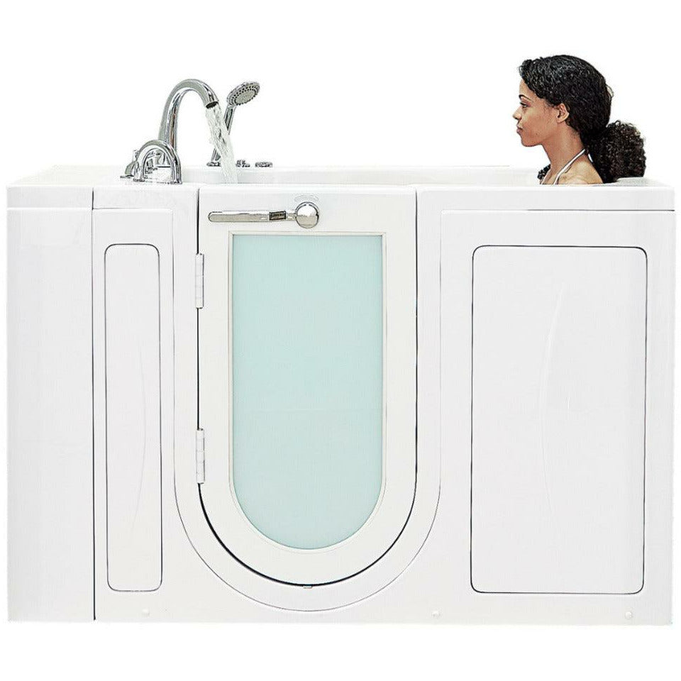 Ella's Bubbles Capri 30"W x 52"L Acrylic Hydro Massage Walk-In Bathtub with Outward Swing Door, Fast Fill Faucet, 2" Dual Drain  OA3052H