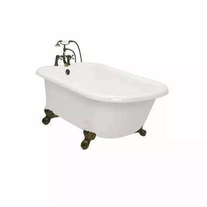 American Bath Factory 54" X 30" Clawfoot Classic Bathtub BA-C