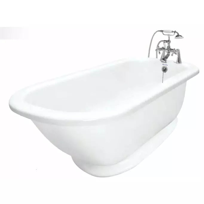 American Bath Factory 54" X 30" Pedestal Classic Bathtub PK3-CPD54-900D