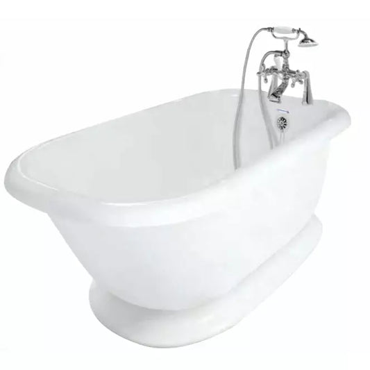 American Bath Factory 54" X 30" Pedestal Classic Bathtub PK3-CPD54-900D