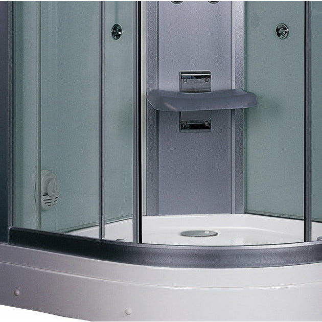 Platinum 35" x 35" x 87" Walk In Steam Shower with Clear Glass DZ934