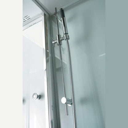 Athena 59" x 59" x 89" Walk In Steam Shower with Tempered Glass Walls WS122