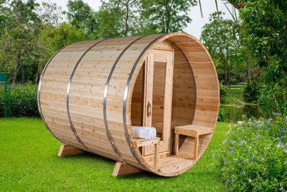 Dundalk Leisurecraft Serenity MP Barrel Sauna Eastern White Cedar - 4 persons CTC2245MP