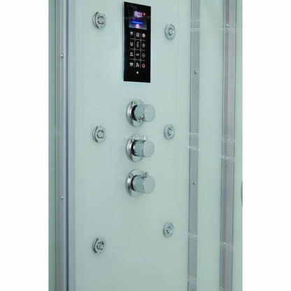 Maya Bath Platinum Arezzo 37" x 37" x 88" Steam Shower - White  20