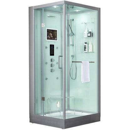 Maya Bath Platinum Arezzo 37" x 37" x 88" Steam Shower - White  20